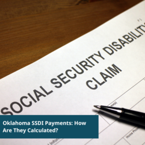 social security disability insurance form on a table